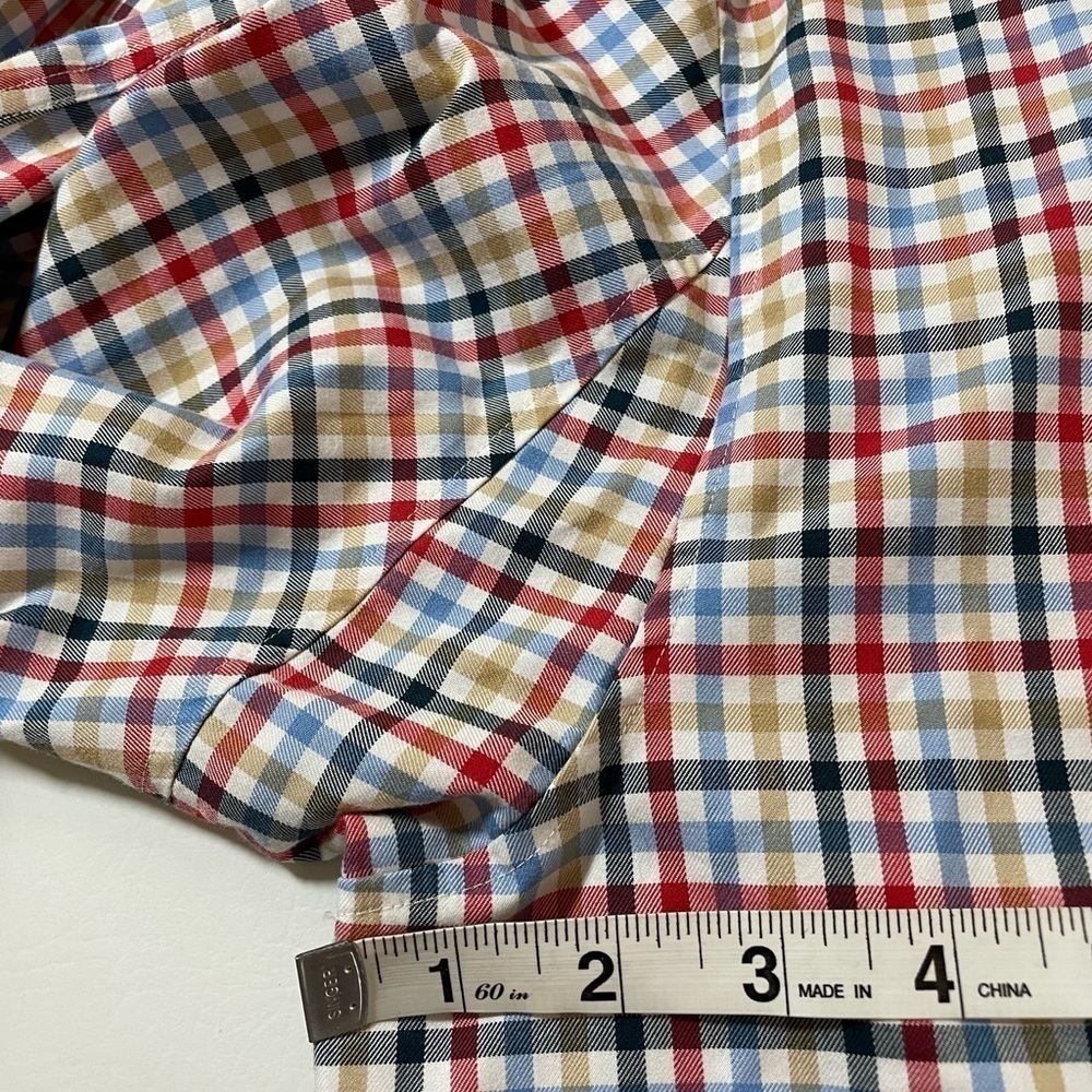 Duluth Trading Co Men's Medium Button Up Long Sleeve Shirt Multicolor Check - Picture 10 of 13